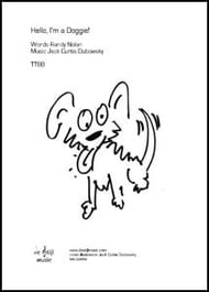 Hello, I'm a Doggie! TTBB choral sheet music cover Thumbnail